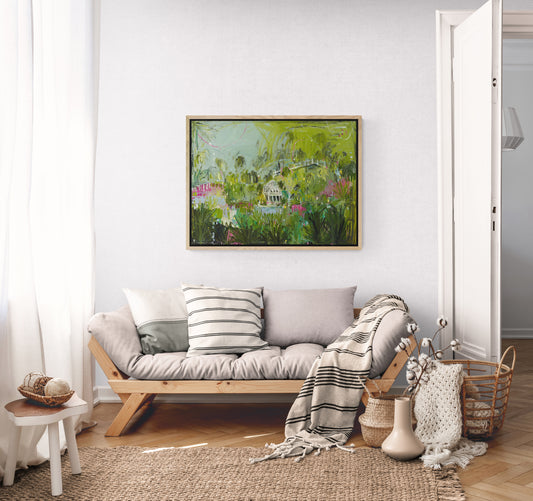 Among The Palms | Stretched Canvas Print